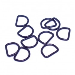 D Ring - 20 mm - Black (10pcs)