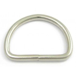 D Ring - 20 mm - Nickel (10pcs)