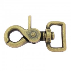 Swivel Snap Hook 20/59 mm - Antique