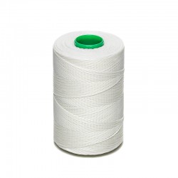 Polyester Braided Waxed Thread - 0.8 mm - White