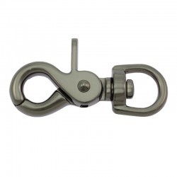 Swivel Snap Hook 61/13 mm - Grey/Gun