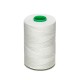 Polyester braided, waxed 1.2 mm - White, AMANN - Germany