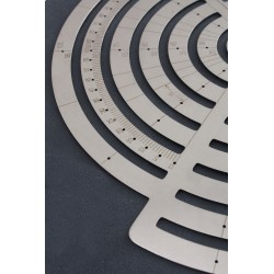 Scale Curve Ruler Oval Shaped cutting drawing