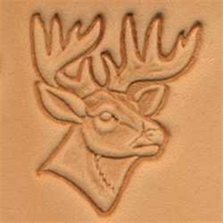 Pictorial 3D Stamp Deer Head II