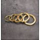 Brass keyring, natural