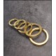 Brass keyring, natural