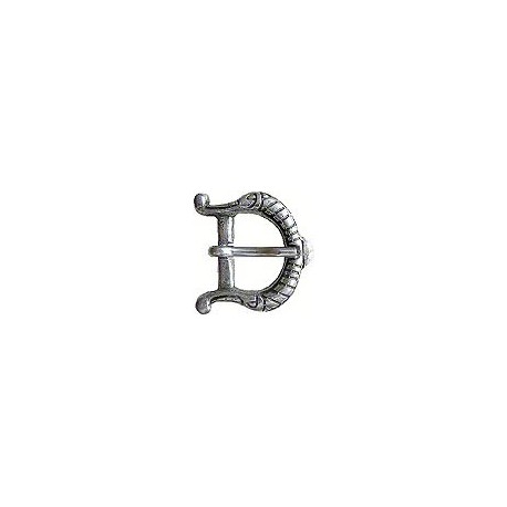 Moccus Buckle - 24 mm, Genuine Antique Silver