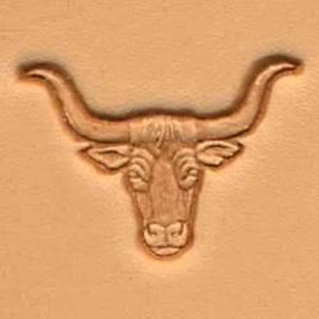 Pictorial 3D Stamp Longhorn Head