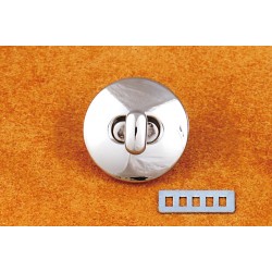 Turn Lock Closure Circle 27 mm - Nickel