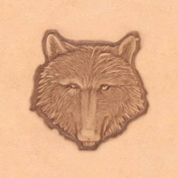 Pictorial 3D Stamp Wolf Head