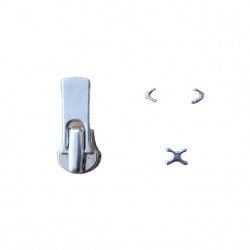 Zipper Slider & Stop EXCELLA 3 Pcs Set, 2/PK. YKK №3 - Nickel