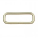 Square Bag Ring 40mm (10pcs) - Nickel