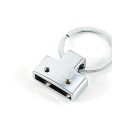 Key Fob Hardware with Keychain Ring - Nickel
