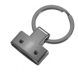 Key Fob Hardware with Keychain Ring - Gun