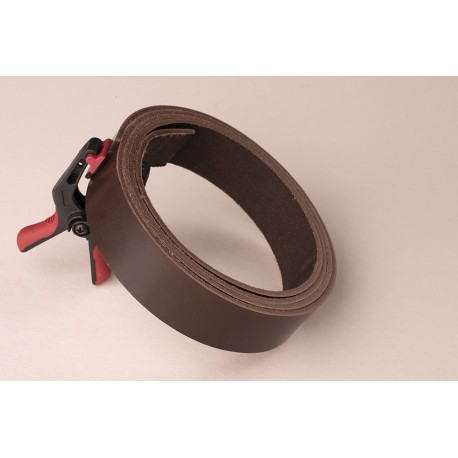 Leather Belt Vegetable Tanned Leather - Dark Brown