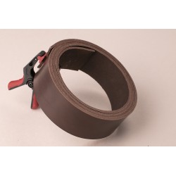 Leather Belt Vegetable Tanned Leather - Dark Brown