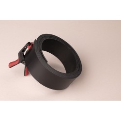 Leather Belt Vegetable Tanned Leather - Black