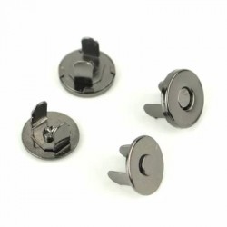 Round Magnetic Button 18 mm Black Nickel