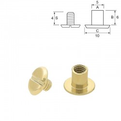 Chicago Screws - Brass Plated 2