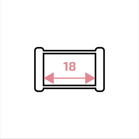 Правоъгълна Халка 18мм (2 бр), Япония